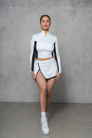 Contrast Zip Up Jacket