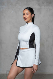 Contrast Zip Up Jacket