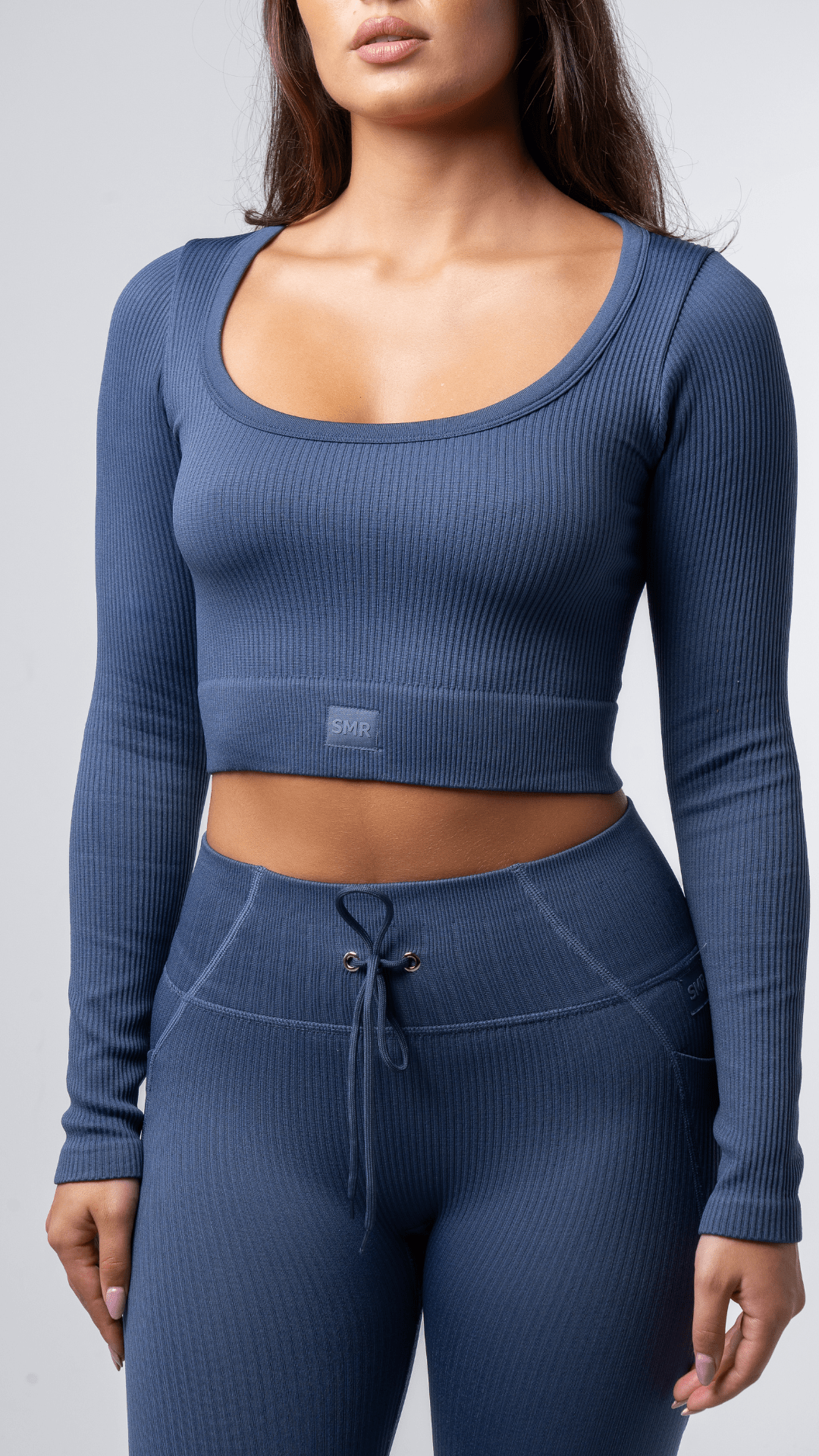 Long-Sleeve Scoop Top