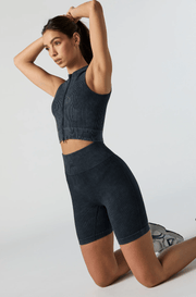 Seamless Ribbed Biker Short