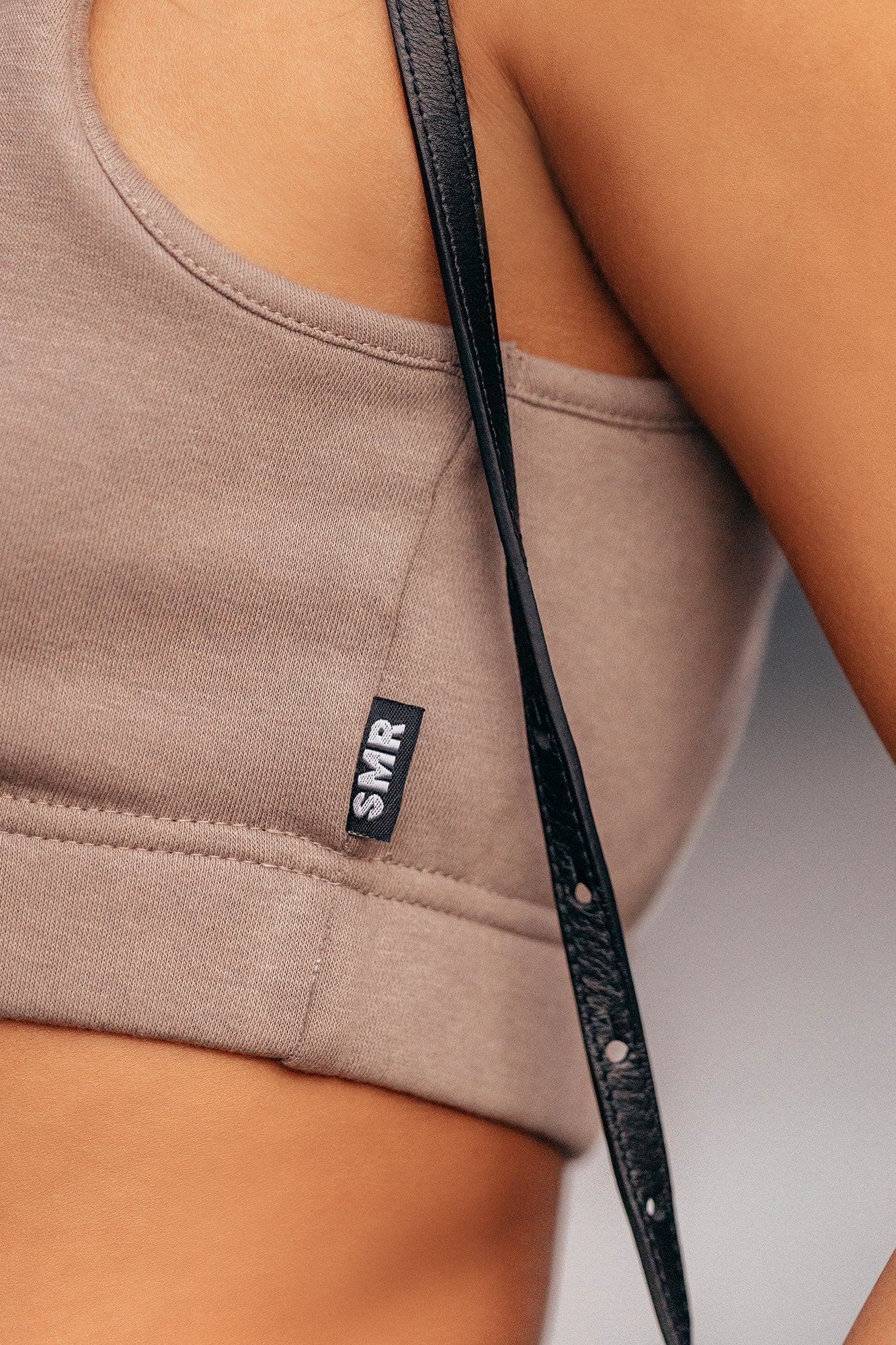 Fleece Cropped Tank - Tan