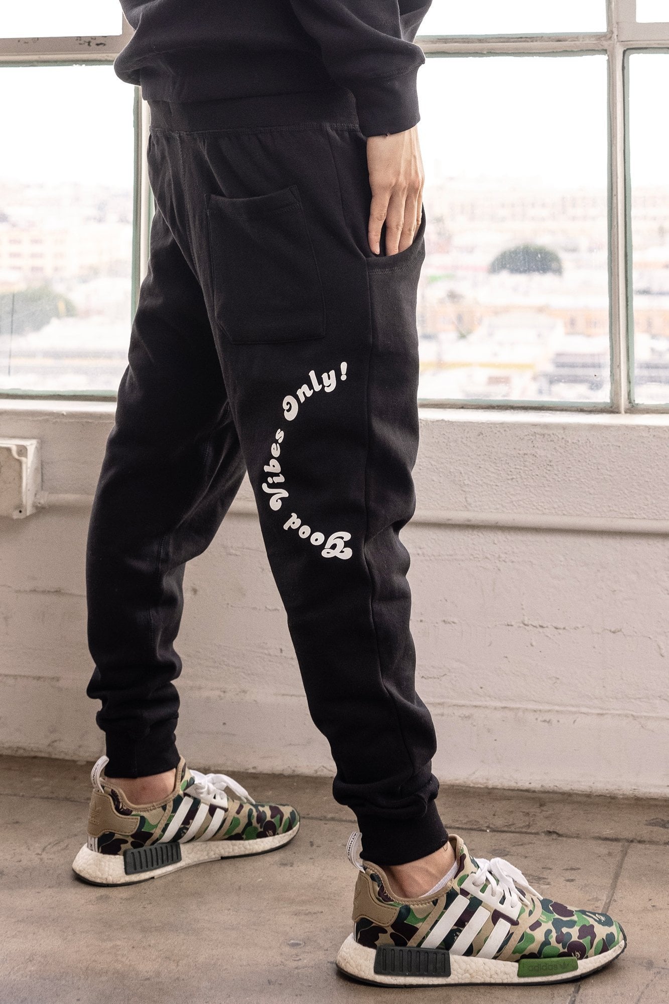 BE U Unisex Sweatpants - Black