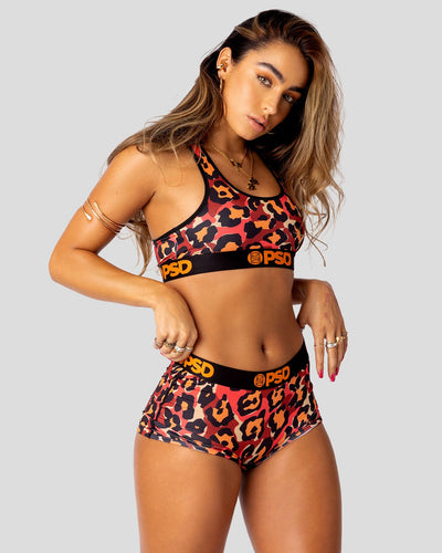 Cheetah Rush Sports Bra - PSD Underwear